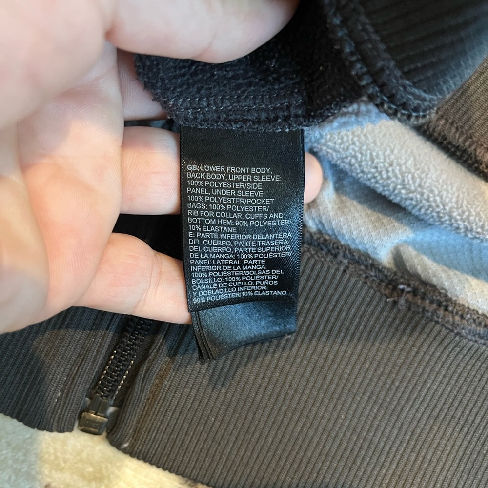 Two Tone Gray THE NORTH FACE Zip Front Fleece Lined Jacket - Picture 6 of 6